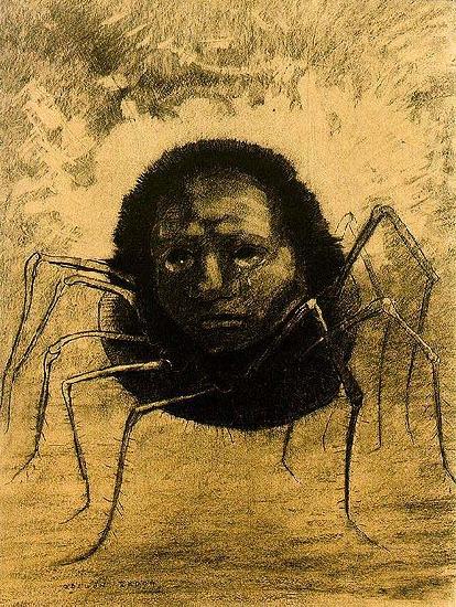 Odilon Redon The Crying Spider Sweden oil painting art